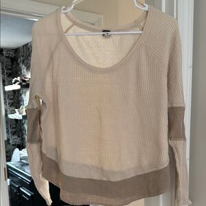 We The Free Cream Long Sleeve Top